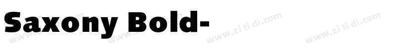 Saxony Bold字体转换